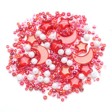 Load image into Gallery viewer, Mixed Star Moon Crystal Glass Beads Set Pearl Loose Spacer Beads for DIY Making Jewelry Craft Bracelets Necklaces Earrings
