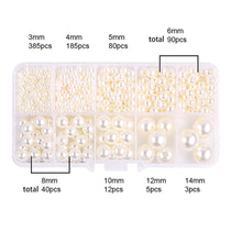 Load image into Gallery viewer, 800pcs/box Imitation Pearl Beads Set DIY Earring Bracelet Necklace Phone Chain Jewelry Making Beads Accessories
