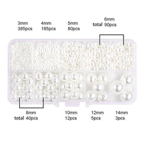 Load image into Gallery viewer, 800pcs/box Imitation Pearl Beads Set DIY Earring Bracelet Necklace Phone Chain Jewelry Making Beads Accessories
