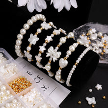 Load image into Gallery viewer, 520pcs/box Mixed Pearl CCB Spacer Beads Set with String DIY Earring Bracelet Necklace Phone Chain Jewelry Making Beads Accessories
