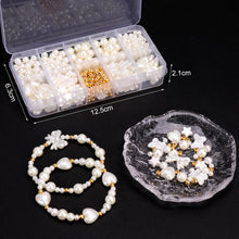 Load image into Gallery viewer, 520pcs/box Mixed Pearl CCB Spacer Beads Set with String DIY Earring Bracelet Necklace Phone Chain Jewelry Making Beads Accessories
