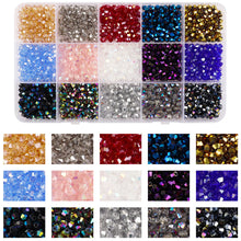 Load image into Gallery viewer, 1500pcs/box 4mm Crystal Glass Beads For Making Jewelry Material DIY Bracelet Earrings Metal Color Loose Spacer Beads
