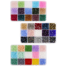 Load image into Gallery viewer, 1500pcs/box 4mm Crystal Glass Beads For Making Jewelry Material DIY Bracelet Earrings Metal Color Loose Spacer Beads
