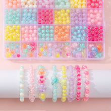 Load image into Gallery viewer, 450pcs 8mm Round Beads Bracelet Making Kit Beads Girls DIY Jewelry Making Beads Set Loose Beads Kit
