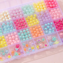 Load image into Gallery viewer, 450pcs 8mm Round Beads Bracelet Making Kit Beads Girls DIY Jewelry Making Beads Set Loose Beads Kit
