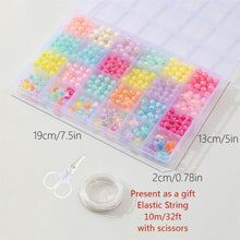 Load image into Gallery viewer, 450pcs 8mm Round Beads Bracelet Making Kit Beads Girls DIY Jewelry Making Beads Set Loose Beads Kit
