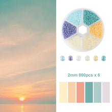 Load image into Gallery viewer, 1Box 2mm Glass Seed Beads Charm Crystal Spacer Glass Beads For Jewelry Making Kits DIY Handmade Supplies Clothing Accessories
