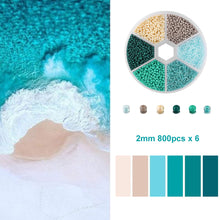 Load image into Gallery viewer, 1Box 2mm Glass Seed Beads Charm Crystal Spacer Glass Beads For Jewelry Making Kits DIY Handmade Supplies Clothing Accessories
