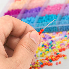 Load image into Gallery viewer, 7000pcs 3mm Glass Seed Beads Kit with Scissor Cord Accessories DIY Bracelet Earring Jewelry Making Kits Bead Crafts Accessories
