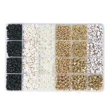 Load image into Gallery viewer, 2580pcs DIY Jewelry Making Friendship Bracelet Necklace Beads Set Letters Beads CCB Gold Spacer Beads and Clay Spacer Beads Set

