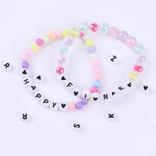 Load image into Gallery viewer, 1400pcs/Box Acrylic English Alphabet Letter Beads Kits with Elastic Cords For Name Bracelets Jewelry Making Acrylic Beads Box
