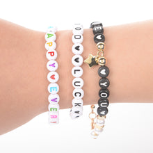Load image into Gallery viewer, 1400pcs/Box Acrylic English Alphabet Letter Beads Kits with Elastic Cords For Name Bracelets Jewelry Making Acrylic Beads Box

