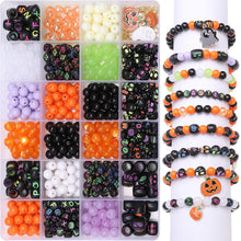 Load image into Gallery viewer, 520pcs Halloween Beads Set DIY Jewelry Making Bracelet Necklace Beads Handmade Halloween Gifts Beads Set Accessories
