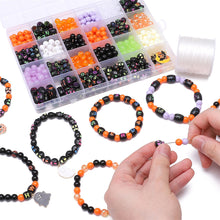 Load image into Gallery viewer, 520pcs Halloween Beads Set DIY Jewelry Making Bracelet Necklace Beads Handmade Halloween Gifts Beads Set Accessories
