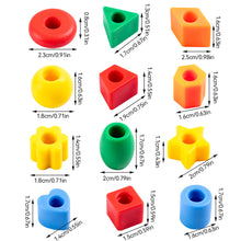 Load image into Gallery viewer, Beaded Toys DIY Handmade Puzzle Beads Building Blocks Early Education Geometry Shapes Bracelet Toy
