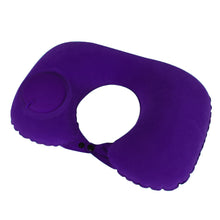 Load image into Gallery viewer, Travel Pillows Airplanes Press Type Inflatable Super Light Portable Neck Pillow U-Shape Inflatable Cervical Vertebr Pillow
