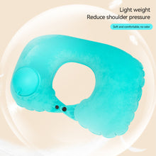 Load image into Gallery viewer, Travel Pillows Airplanes Press Type Inflatable Super Light Portable Neck Pillow U-Shape Inflatable Cervical Vertebr Pillow
