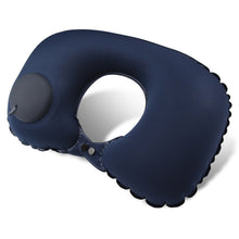 Load image into Gallery viewer, Travel Pillows Airplanes Press Type Inflatable Super Light Portable Neck Pillow U-Shape Inflatable Cervical Vertebr Pillow

