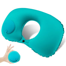 Load image into Gallery viewer, Travel Pillows Airplanes Press Type Inflatable Super Light Portable Neck Pillow U-Shape Inflatable Cervical Vertebr Pillow
