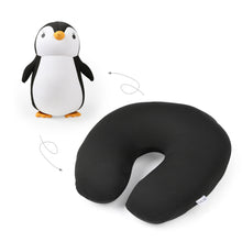 Load image into Gallery viewer, 2 in 1 Deformable U-shape Travel Pillows Adult/Kids Penguins Cat Animal Shape Traveling Cushion Plush Toy Neck Pillow
