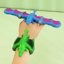Load image into Gallery viewer, Cartoon Dinosaur TPR Slap Bracelets Dinosaur Slap Band Toy Dino Model Kids Birthday Party Favor Gifts Chirstmas Gifts
