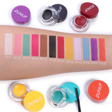 Load image into Gallery viewer, DUNUF 12 Color Waterproof Eye Liner Eye Shadow Body Paint Eyebrow Tint Matte Long Lasting Cosmetic
