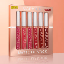Load image into Gallery viewer, 6pcs/set Matte Lipstick Gift Box Waterproof Long Lasting Lip Glaze Lip Gloss Moisturizing Lip Tint Lip Stick Lip Cosmetics
