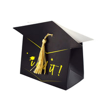 Load image into Gallery viewer, 10pcs Graduation Candy Boxes Gifts Packaging Bags Bachelor Hat Chocolate Gifts Packing Bag For 2024 Congrats Grad Celebration Party Favors
