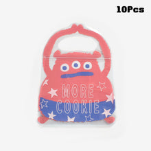 Load image into Gallery viewer, 10pcs Creative Gifts Packaging Bags Cartoon Monster Candy Snack Self-lock Bags For Kids Birthday Halloween Christmas Cookies Bag Party Decors Gifts Bag
