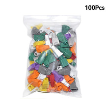 Load image into Gallery viewer, 100 Pcs Mixed Color CAT5E CAT6 RJ45 Ethernet Network Cable Strain Relief Boots Cable Connector Plug Cover
