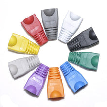 Load image into Gallery viewer, 100 Pcs Mixed Color CAT5E CAT6 RJ45 Ethernet Network Cable Strain Relief Boots Cable Connector Plug Cover
