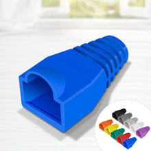 Load image into Gallery viewer, 100 Pcs Mixed Color CAT5E CAT6 RJ45 Ethernet Network Cable Strain Relief Boots Cable Connector Plug Cover

