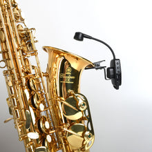 Load image into Gallery viewer, UHF Wireless Saxophone Microphone System Clips over Instrument Receiver Transmitter Trumpet Trombone French Horn
