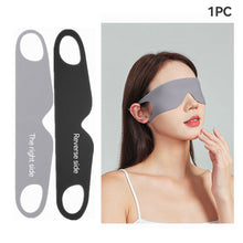 Load image into Gallery viewer, Light Blocking Portable Thin Ice Silk Eye Mask for Summer Travel Sleeping Blindfold with Ear Hanging Strap Unisex Eye Patch
