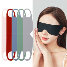 Load image into Gallery viewer, Light Blocking Portable Thin Ice Silk Eye Mask for Summer Travel Sleeping Blindfold with Ear Hanging Strap Unisex Eye Patch
