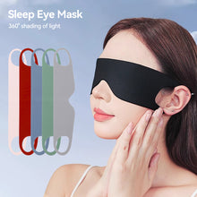 Load image into Gallery viewer, Light Blocking Portable Thin Ice Silk Eye Mask for Summer Travel Sleeping Blindfold with Ear Hanging Strap Unisex Eye Patch

