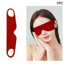 Load image into Gallery viewer, Light Blocking Portable Thin Ice Silk Eye Mask for Summer Travel Sleeping Blindfold with Ear Hanging Strap Unisex Eye Patch
