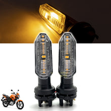 Load image into Gallery viewer, 2Pcs Motorcycle LED Turn Signal Lamp Sequential Amber Flowing LED Indicator Lights Accessories for Honda TITAN150 2000 CB250 TWISTER
