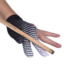 Load image into Gallery viewer, 1PC Professional Three-Finger Billiard Gloves Lycra Breathable High Elastic Non-Slip Gradient Sports Gloves Billiard Supplies
