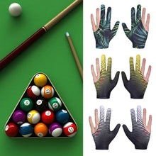 Load image into Gallery viewer, 1PC Professional Three-Finger Billiard Gloves Lycra Breathable High Elastic Non-Slip Gradient Sports Gloves Billiard Supplies
