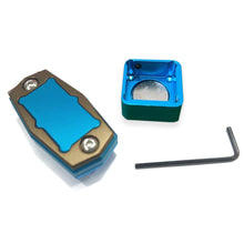 Load image into Gallery viewer, 1PC Portable Aluminum Billiard Chalk Cartridge Strong Magnetic Adsorption Round Square Chalk Powder Clips With Small Wrench Billiard Supplies
