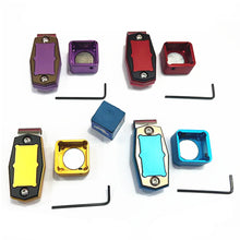 Load image into Gallery viewer, 1PC Portable Aluminum Billiard Chalk Cartridge Strong Magnetic Adsorption Round Square Chalk Powder Clips With Small Wrench Billiard Supplies

