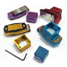 Load image into Gallery viewer, 1PC Portable Aluminum Billiard Chalk Cartridge Strong Magnetic Adsorption Round Square Chalk Powder Clips With Small Wrench Billiard Supplies
