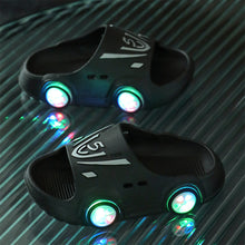 Load image into Gallery viewer, Summer New Luminous Kid Sandals Cute Cartoon Car Slippers Boy Anti-slip Beach Shoe Flashing Pulleys 2024 Trend Fashion Design
