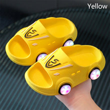 Load image into Gallery viewer, Summer New Luminous Kid Sandals Cute Cartoon Car Slippers Boy Anti-slip Beach Shoe Flashing Pulleys 2024 Trend Fashion Design
