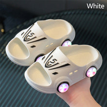 Load image into Gallery viewer, Summer New Luminous Kid Sandals Cute Cartoon Car Slippers Boy Anti-slip Beach Shoe Flashing Pulleys 2024 Trend Fashion Design
