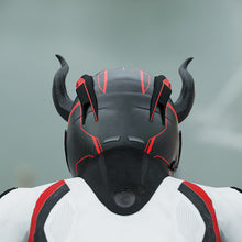 Load image into Gallery viewer, 2Pcs Motorcycle Helmet Decoration Devil's Horns Style Motorbike Helmet Accessories Stickers Cosplay Styling with Sucker
