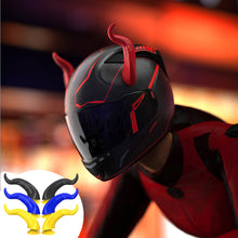 Load image into Gallery viewer, 2Pcs Motorcycle Helmet Decoration Devil's Horns Style Motorbike Helmet Accessories Stickers Cosplay Styling with Sucker
