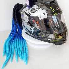 Load image into Gallery viewer, Motorcycle Helmet Dreadlocks Helmet Dreadlocks Ponytail Braid Motocross Bicycle Motorbike Helmet Decoration 55cm With Sucker
