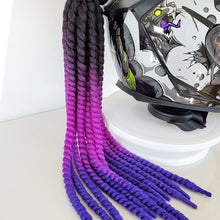 Load image into Gallery viewer, Motorcycle Helmet Dreadlocks Helmet Dreadlocks Ponytail Braid Motocross Bicycle Motorbike Helmet Decoration 55cm With Sucker
